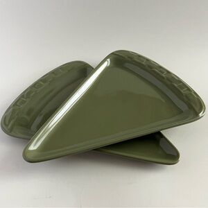 Longaberger “Woven Traditions” Pizza Plates